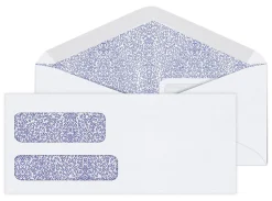 Office Depot® Brand #9 Security Envelopes, Double Window, 3-7/8