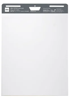 Office Depot® Brand Self-Stick Easel Pads, 25" x 30", 30 Sheets, 30% Recycled, White, Pack Of 4 Pads