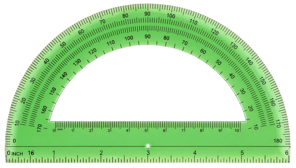 Office Depot® Brand Semicircular 6" Protractor, Clear