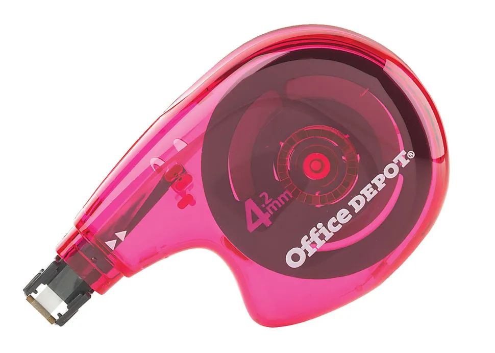 Office Depot® Brand Side-Application Correction Tape, 1 Line x 392", Pack Of 16 Cartridges