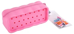 Office Depot® Brand Silicone Pencil Pouch With Charms, 3-1/4