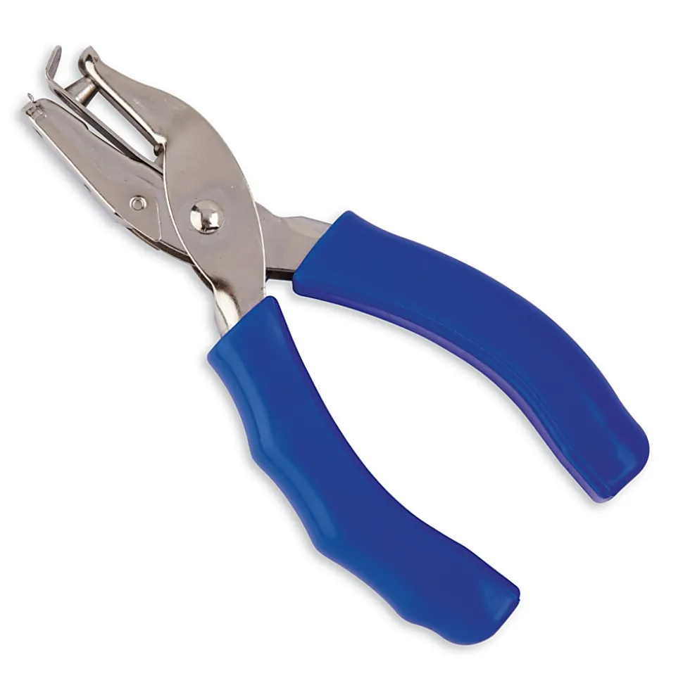 Office Depot® Brand Single-Hole Punch With Padded Handles, Assorted Colors