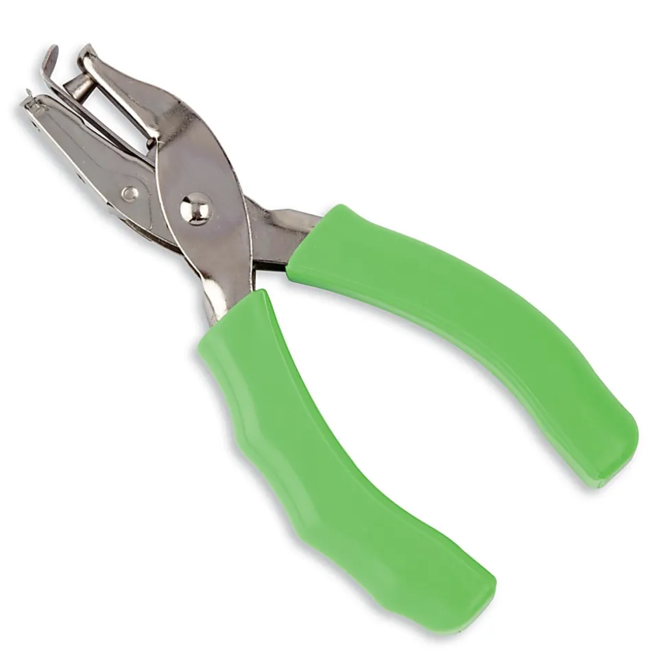 Office Depot® Brand Single-Hole Punch With Padded Handles, Assorted Colors