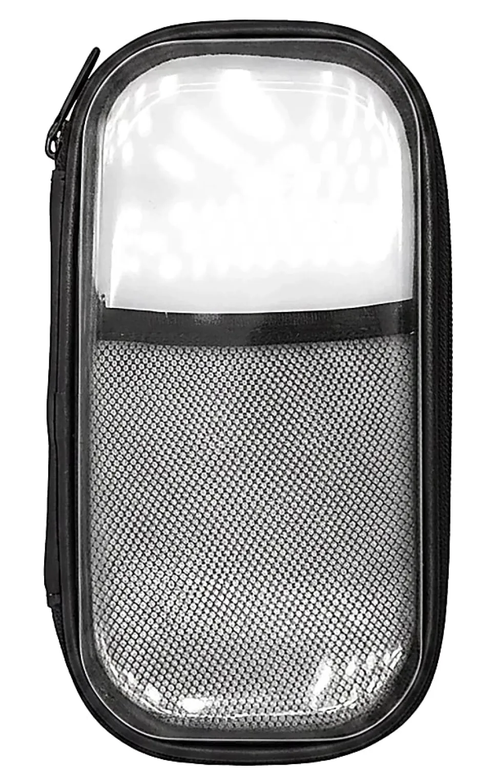 Office Depot® Brand Small Clear Pencil Case With Trim, 8-1/4" x 4-3/8", Black