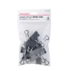 Office Depot® Brand Soft-Grip Medium Binder Clips, 1 1/4", 5/8" Capacity, Black, Pack Of 12
