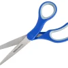 Office Depot® Brand Soft Handle Stainless Steel Scissors, 8", Straight, Blue/Gray
