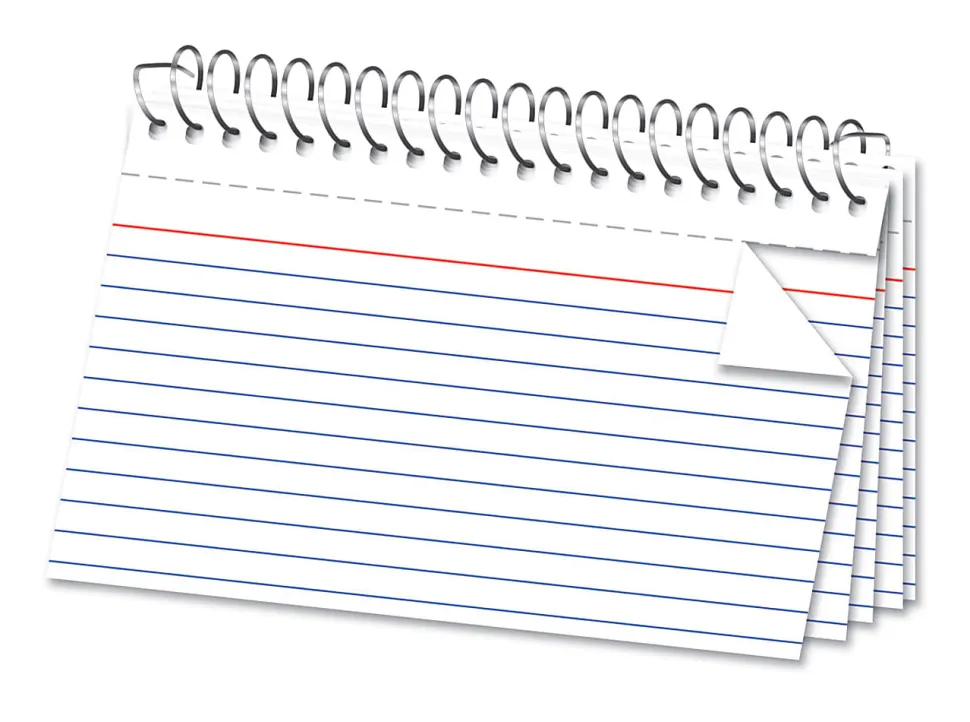 Office Depot® Brand Spiral Index Cards, 5" x 8", Ruled, White, Pack Of 50