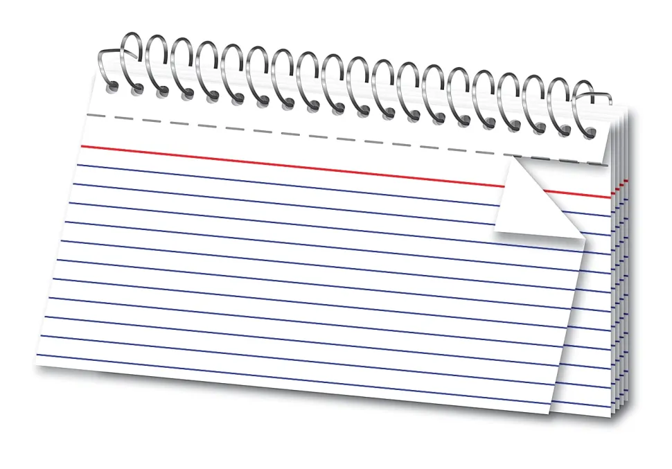 Office Depot® Brand Spiral Ruled Index Cards, 3" x 5", White, Pack Of 50