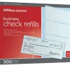 Office Depot® Brand Standard Blue Business Check Refills, Box Of 900