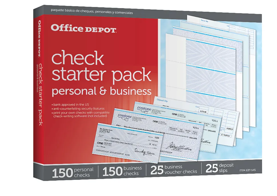 Office Depot® Brand Starter Check Refill Pack