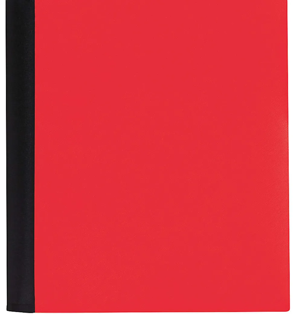 Office Depot® Brand Stellar Notebook With Spine Cover, 8-1/2" x 11", 5 Subject, College Ruled, 200 Sheets, Red