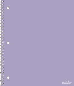Office DepotĀ® Brand Stellar Poly Notebook, 8-1/2" x 11", 1 Subject, College Ruled, 100 Sheets, Lavender