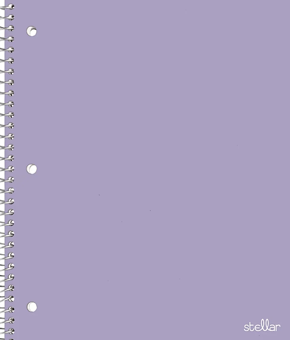 Office Depot® Brand Stellar Poly Notebook, 8-1/2" x 11", 1 Subject, College Ruled, 100 Sheets, Lavender