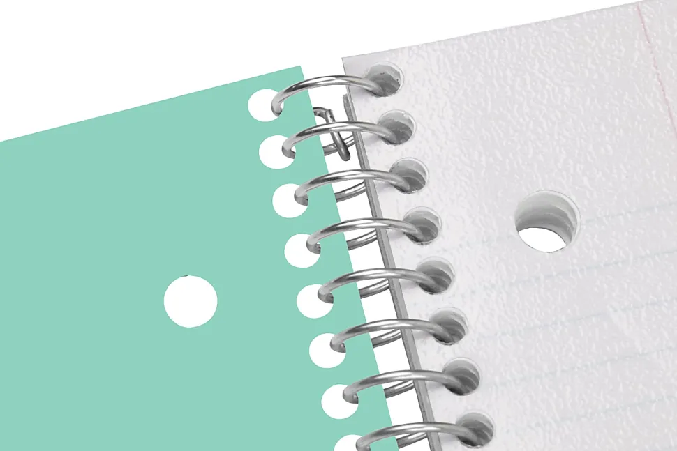 Office Depot® Brand Stellar Poly Notebook, 8-1/2" x 11", 1 Subject, College Ruled, 100 Sheets, Mint