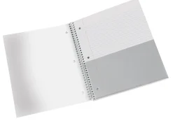 Office Depot® Brand Stellar Poly Notebook, 8-1/2" x 11", 3 Subject, College Ruled, 150 Sheets, White