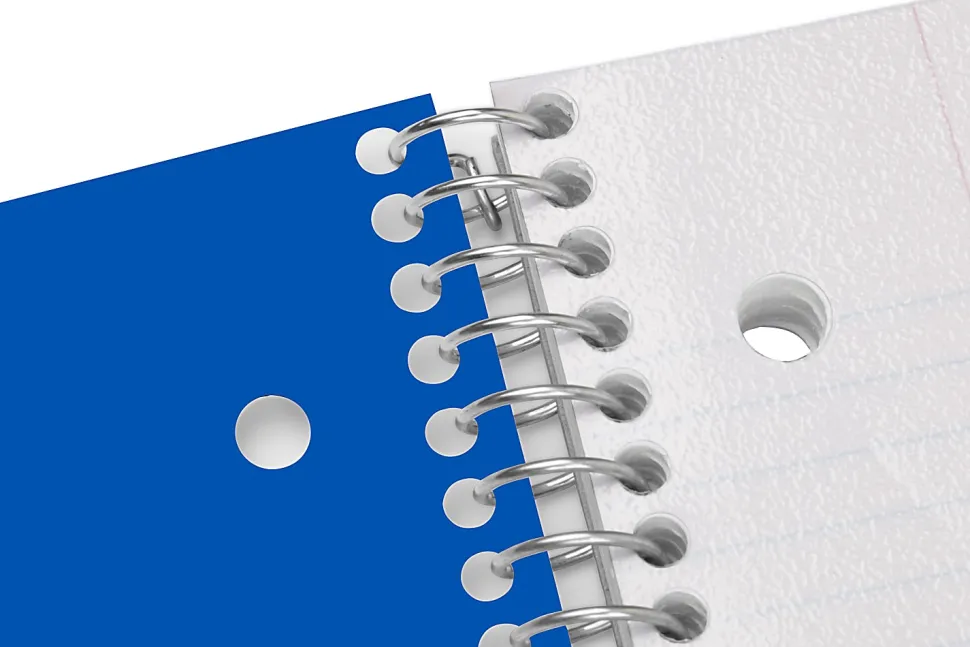 Office Depot® Brand Stellar Poly Notebook, 8-1/2" x 11", 1 Subject, College Ruled, 100 Sheets, Blue