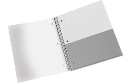 Office DepotĀ® Brand Stellar Poly Notebook, 8" x 10 1/2", 1 Subject, Wide Ruled, 100 Sheets, White