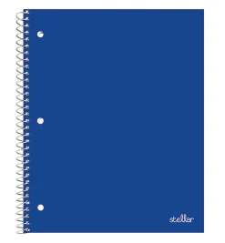 Office Depot® Brand Stellar Poly Notebook, 8" x 10-1/2", 1 Subject, Wide Ruled, 100 Sheets, Blue