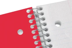Office DepotĀ® Brand Stellar Poly Notebook, 8-1/2" x 11", 1 Subject, College Ruled, 100 Sheet, Red