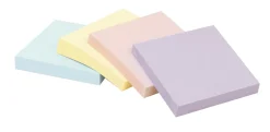Office Depot® Brand Sticky Notes Value Pack, 3" x 3", Assorted Pastel Colors, 100 Sheets Per Pad, Pack Of 18 Pads
