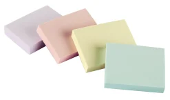 Office DepotĀ® Brand Sticky Notes, With Storage Tray, 1-1/2" x 2", Assorted Pastel Colors, 100 Sheets Per Pad, Pack Of 24 Pads