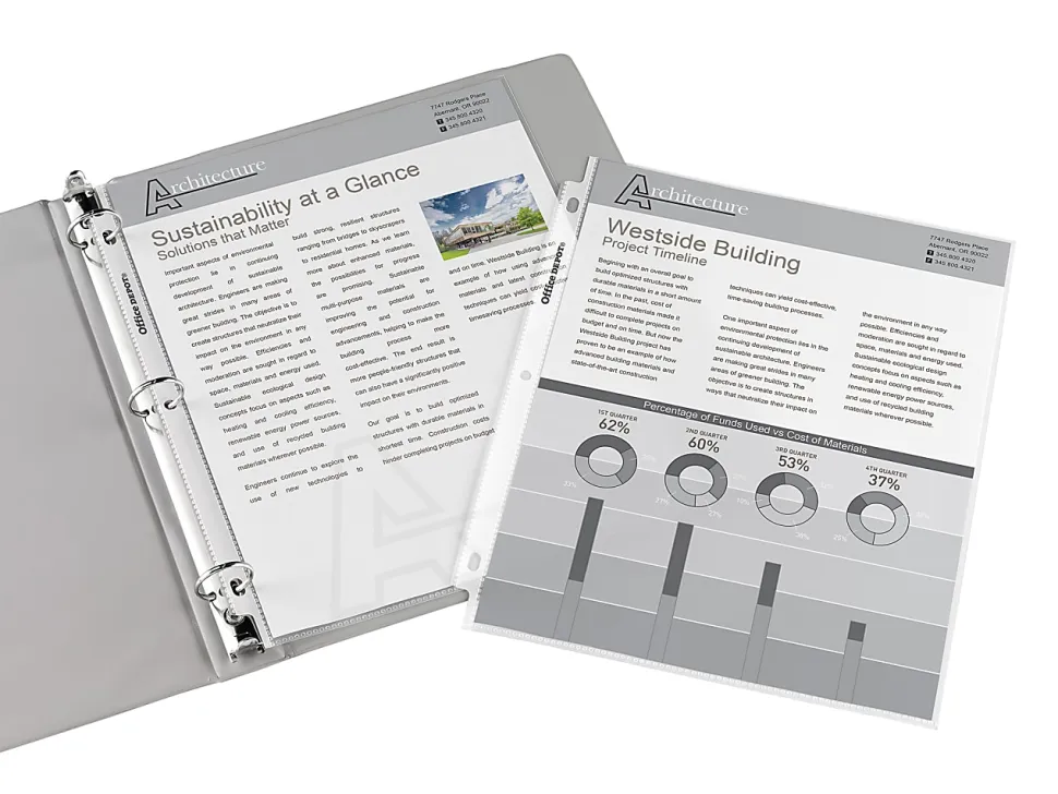 Office Depot® Brand Super Heavyweight Sheet Protectors, 8-1/2" x 11", Non-Glare, Box Of 200