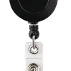 Office Depot® Brand Swivel Alligator Clip Badge Reel, Black