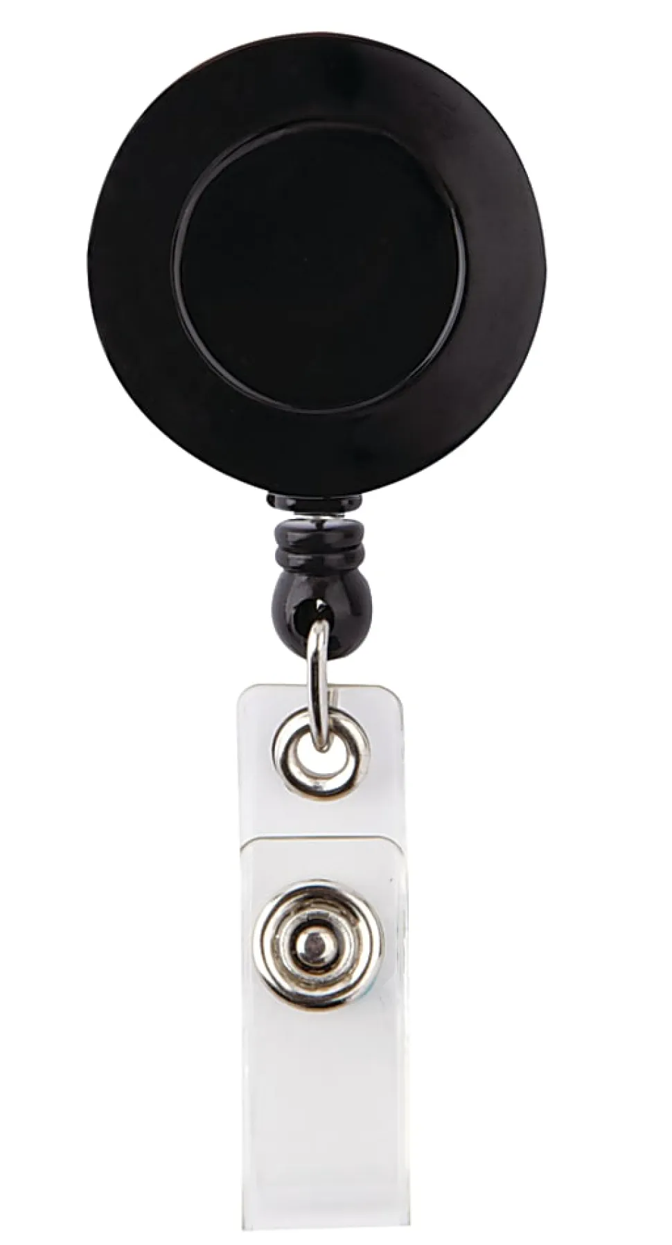 Office Depot® Brand Swivel Alligator Clip Badge Reel, Black