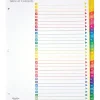 Office Depot® Brand Table Of Contents Customizable Index With Preprinted Tabs, Multicolor, Numbered 1-31