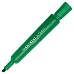 Office DepotĀ® Brand Tank-Style Permanent Markers, Chisel Point, 100% Recycled Plastic Barrel, Assorted Colors, Pack Of 24