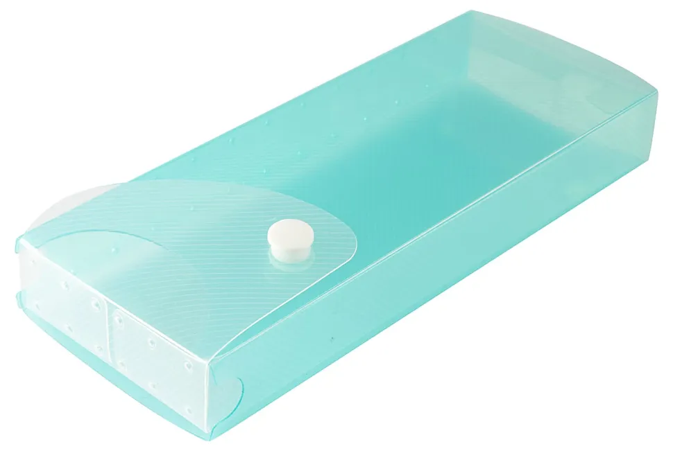Office Depot® Brand Textured Slider Pencil Box, Assorted Colors