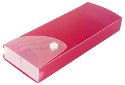 Office Depot® Brand Textured Slider Pencil Box, Assorted Colors