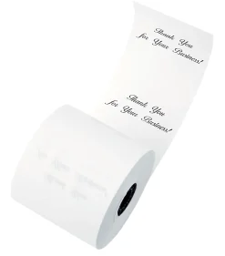 Office DepotĀ® Brand Thermal Preprinted "Thank You" Paper Rolls, 3-1/8" x 230', White, Pack Of 8