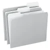 Office Depot® Brand 2-Tone File Folders, 1/3 Cut, Letter Size, Gray, Box Of 100