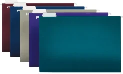 Office Depot® Brand 2-Tone Hanging File Folders, 1/5 Cut, 8 1/2" x 14", Legal Size, Assorted Colors, Box Of 25 Folders