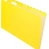 Office Depot® Brand 2-Tone Hanging File Folders, 1/5 Cut, 8 1/2" x 14", Legal Size, Yellow, Box Of 25 Folders
