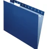 Office Depot® Brand 2-Tone Hanging File Folders, 1/5 Cut, 8 1/2" x 11", Letter Size, Navy, Box Of 25 Folders