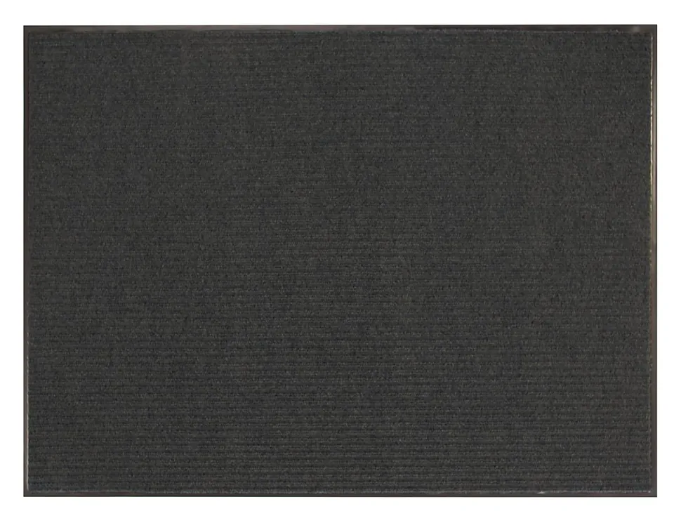 Office Depot® Brand Tough Rib Floor Mat, 3' x 4', Charcoal