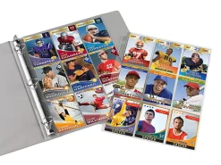 Office DepotĀ® Brand Trading Card Binder Pages, 8-1/2" x 11", Clear, Pack Of 10