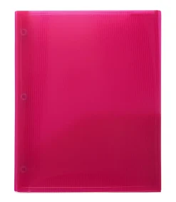 Office DepotĀ® Brand Translucent 2-Pocket Folder With Fasteners, Letter Size, Assorted Colors