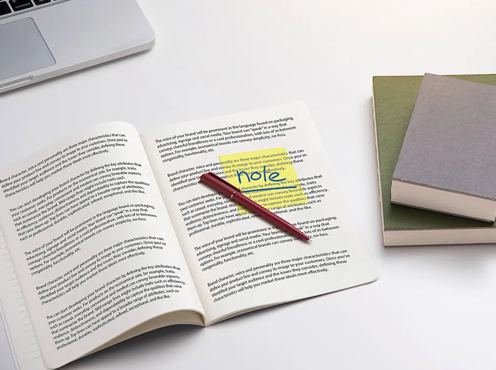 Office Depot® Brand Translucent Sticky Notes, With Storage Tray, 3" x 3", Clear, 50 Notes Per Pad, Pack Of 12 Pads