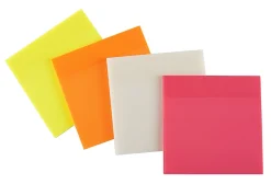Office DepotĀ® Brand Translucent Sticky Notes, 3" x 3", Orange, 50 Notes Per Pad, Pack Of 2 Pads