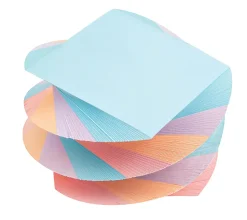 Office Depot® Brand Twirl Memo Pad, 3" x 3", 1,200 Pages (600 Sheets), Assorted Colors