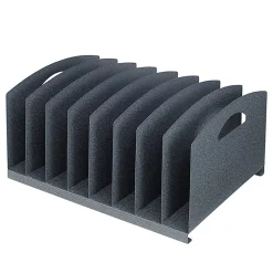 Office Depot® Brand Vertical Sorter, 8 Compartments, Granite