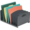 Office Depot® Brand Vertical Sorter, 8-Compartment, Black