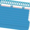 Office Depot® Brand Viewfront Spiral Index Cards With Polypropylene Cover, 3" x 5" Cards, Assorted Colors, 50 Bound Cards