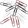 Office Depot® Brand Vinyl Paper Clips, Pack Of 200, Jumbo, Assorted Colors
