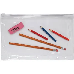 Office Depot® Brand Vinyl Storage Pouch, Clear