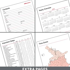 2026-2027 Office DepotĀ® Brand Weekly/Monthly Academic Planner, 5" x 8", 30% Recycled, Gray, July 2026 To June 2027