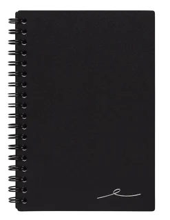 Office Depot® Brand Wirebound Business Notebook, 3 3/8" x 5", Narrow Ruled, 160 Pages (80 Sheets), Black